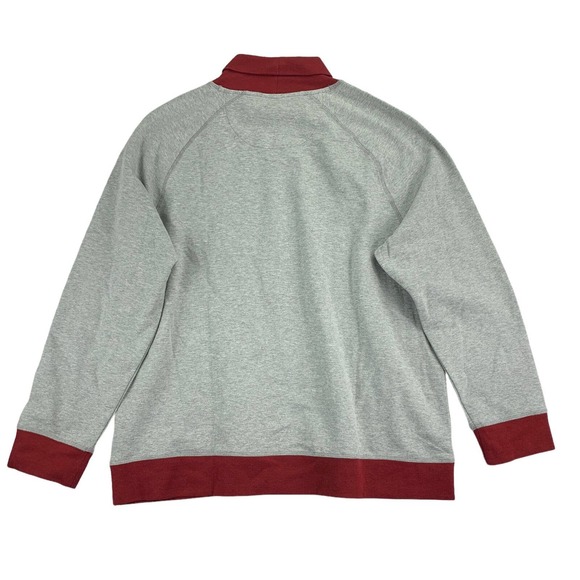 Club Room Mens Fleece Long Sleeve Colorblock Turtleneck Sweater Gray XL - Picture 3 of 4